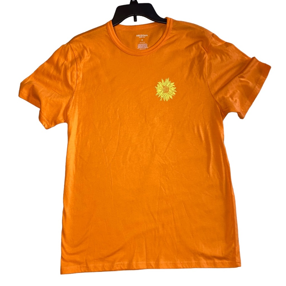 Arizona Jean Co Mens T-Shirt Orange Graphic Tee Size medium new with tags